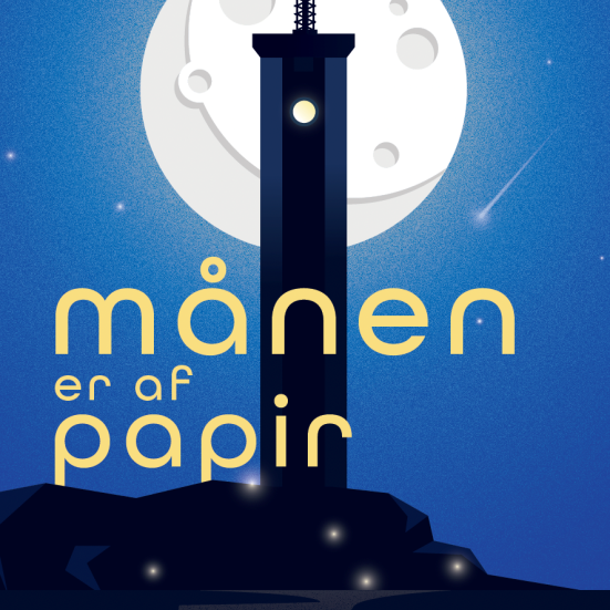 Foto af bogforside "månen er af papir"
